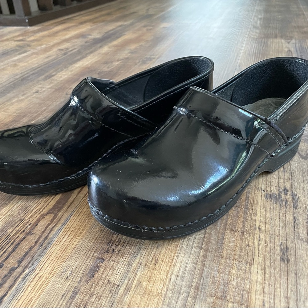Dansko Black Clogs with non-slip soles